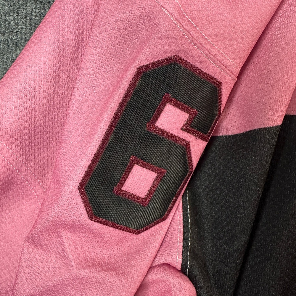 Gemini Union College Hockey Jersey Men's Size 52 Pink Black ECAC Authentic USA - Picture 7 of 9